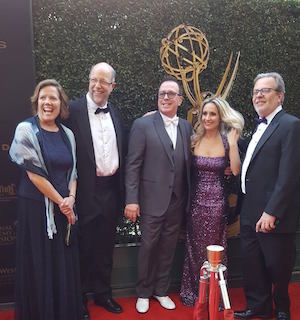 Brad and Gaye at 2016 Emmys